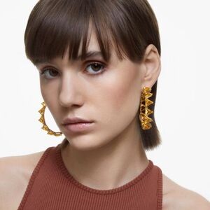 Swarovski Ortyx Matrix hoop earrings